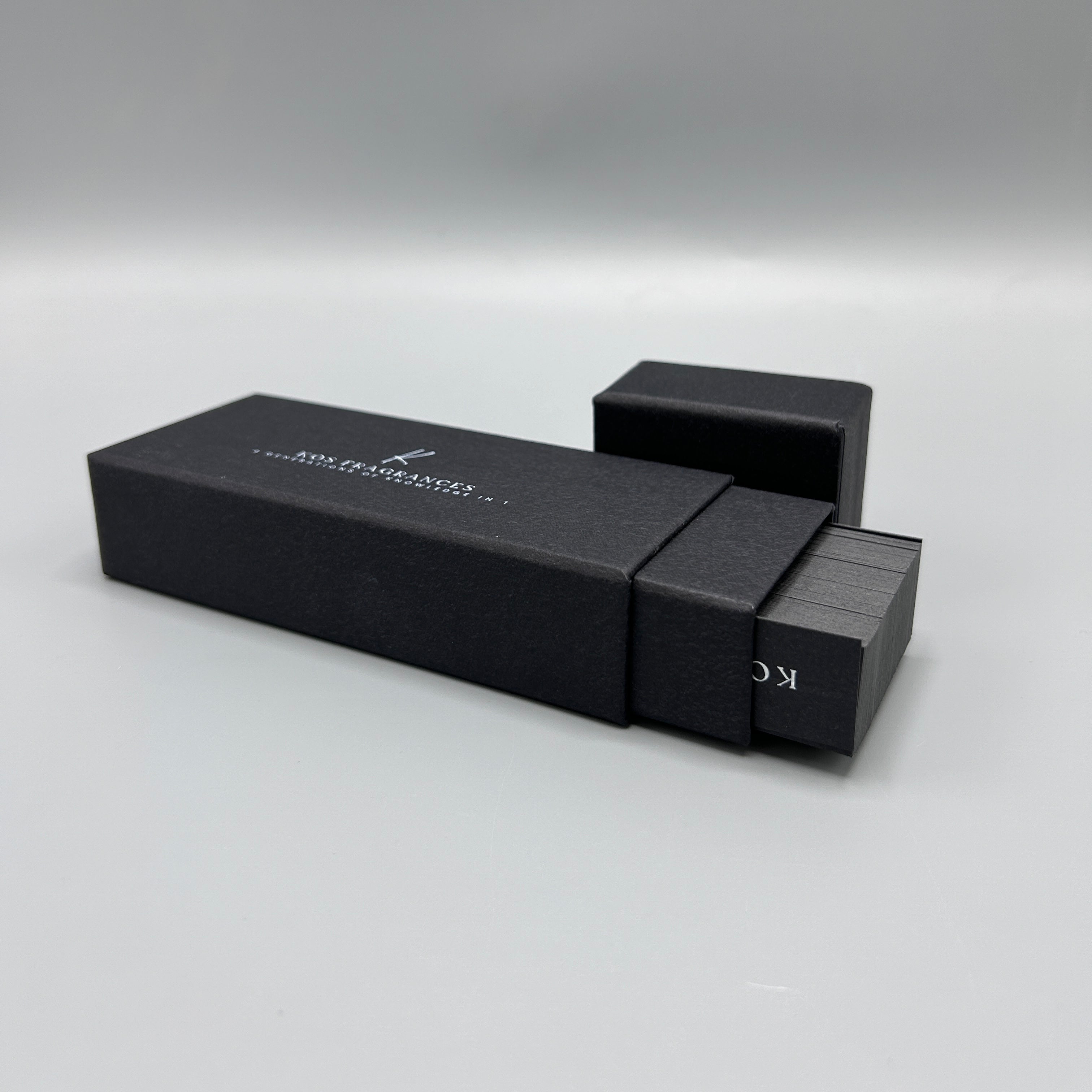 Kos Fragrances Professional Perfume Smelling Strips - 100 Black Paper Fragrance Test Strips with Box