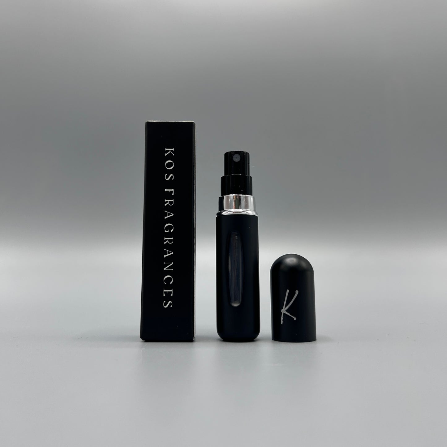 بخاخ عطر للسفر قابل لإعادة التعبئة من Kos Fragrances، سعة 5 مل - زجاجة رذاذ محمولة مقاومة للتسرب